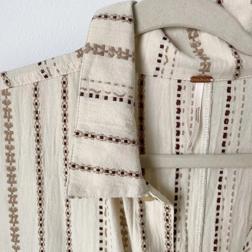 Free People Gia Yarn Dye Coveralls